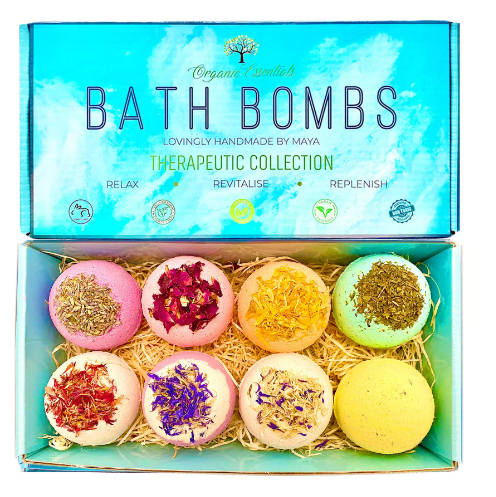 Luxury Therapeutic Organic Bath Bomb gift set